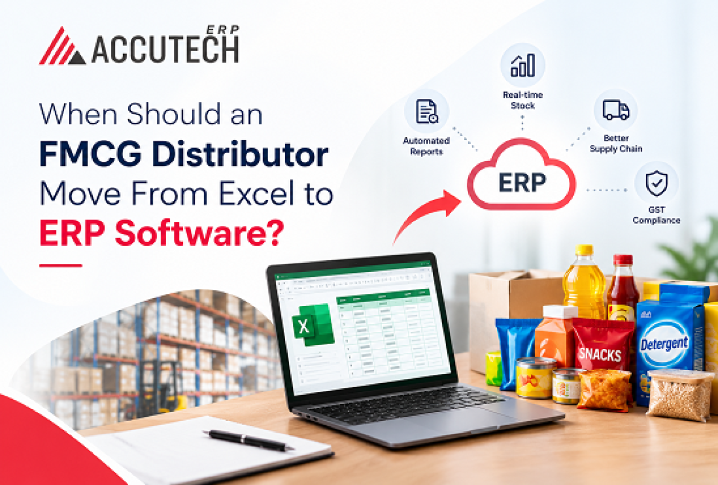 Switch From Excel to FMCG ERP Software | Accutech ERP