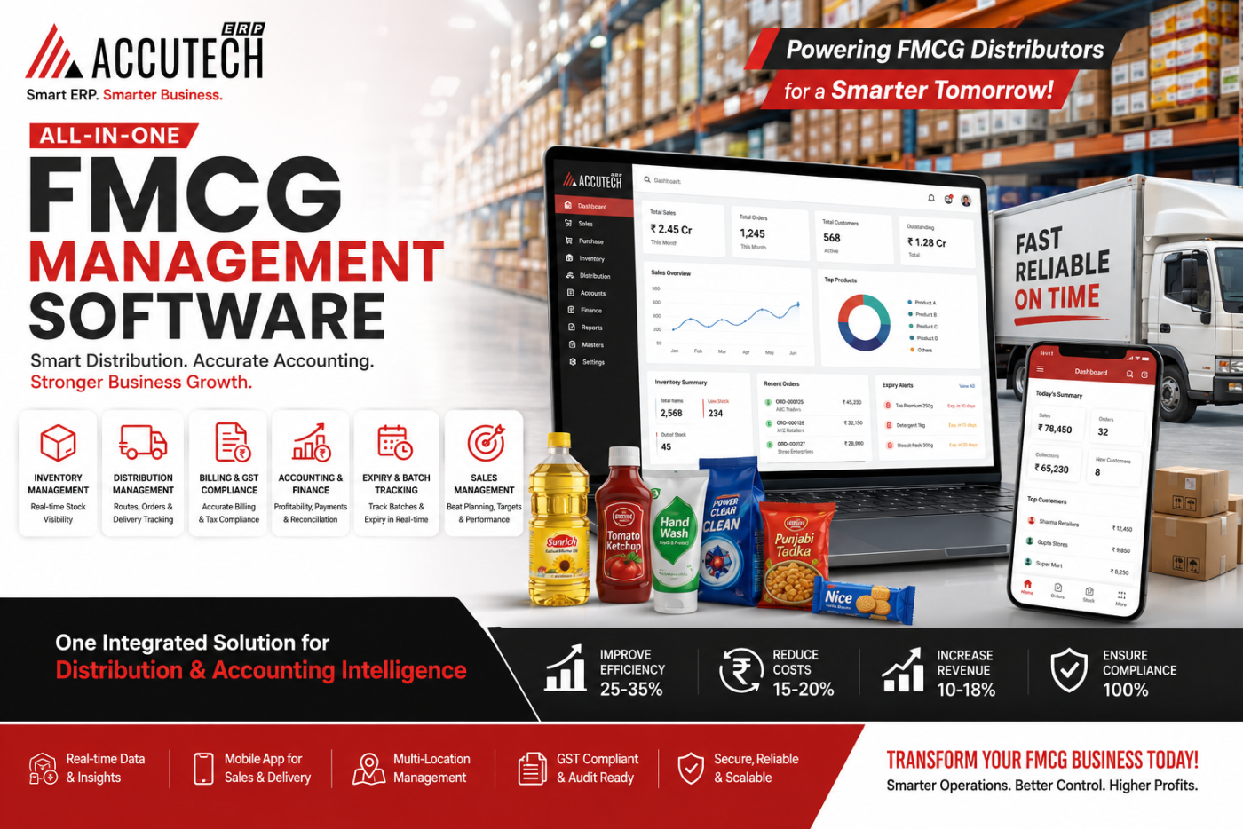 FMCG Management Software for Distribution & Accounting