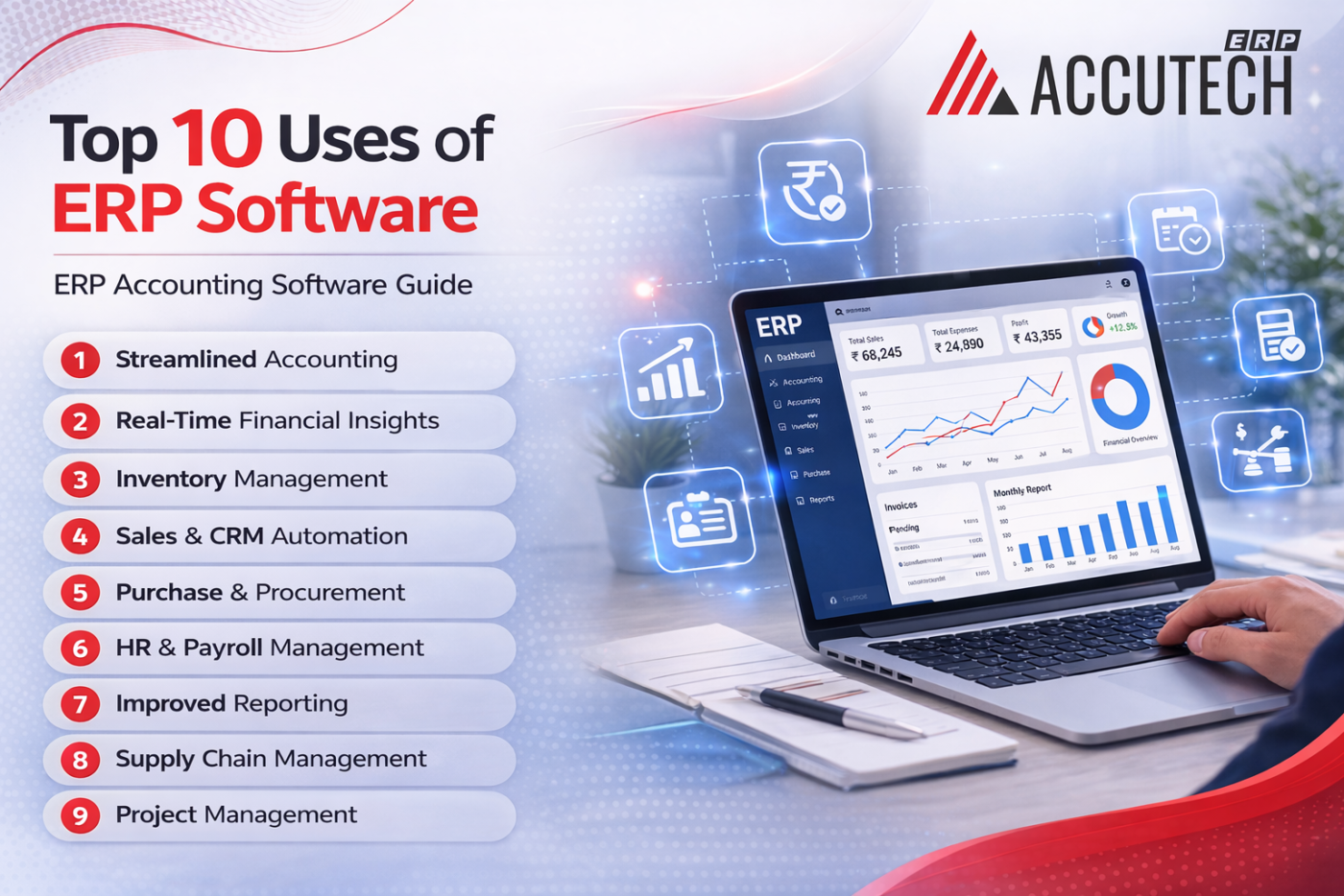 Top 10 Uses of ERP Software | ERP Accounting Software Guide