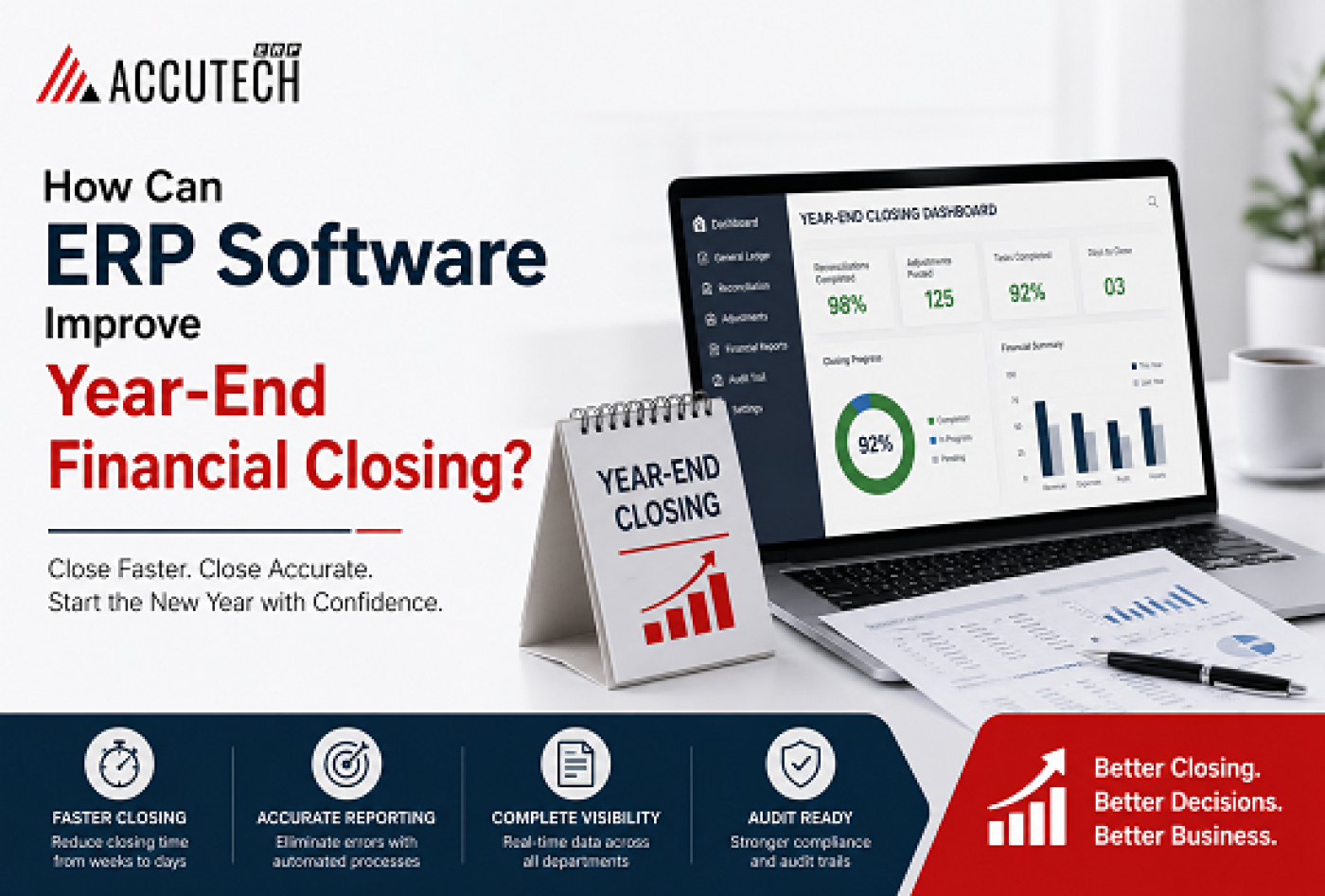 How Can ERP Software Improve Year-End Financial Closing?